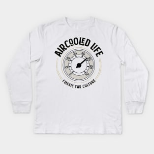 Aircooled Life - Classic Car Speedo Design Kids Long Sleeve T-Shirt